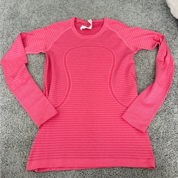 Lululemon  swiftly tech Coral Long Sleeve Top - Picture 9 of 16